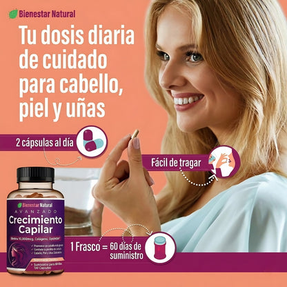Crecimiento Capilar Avanzado con Biotina