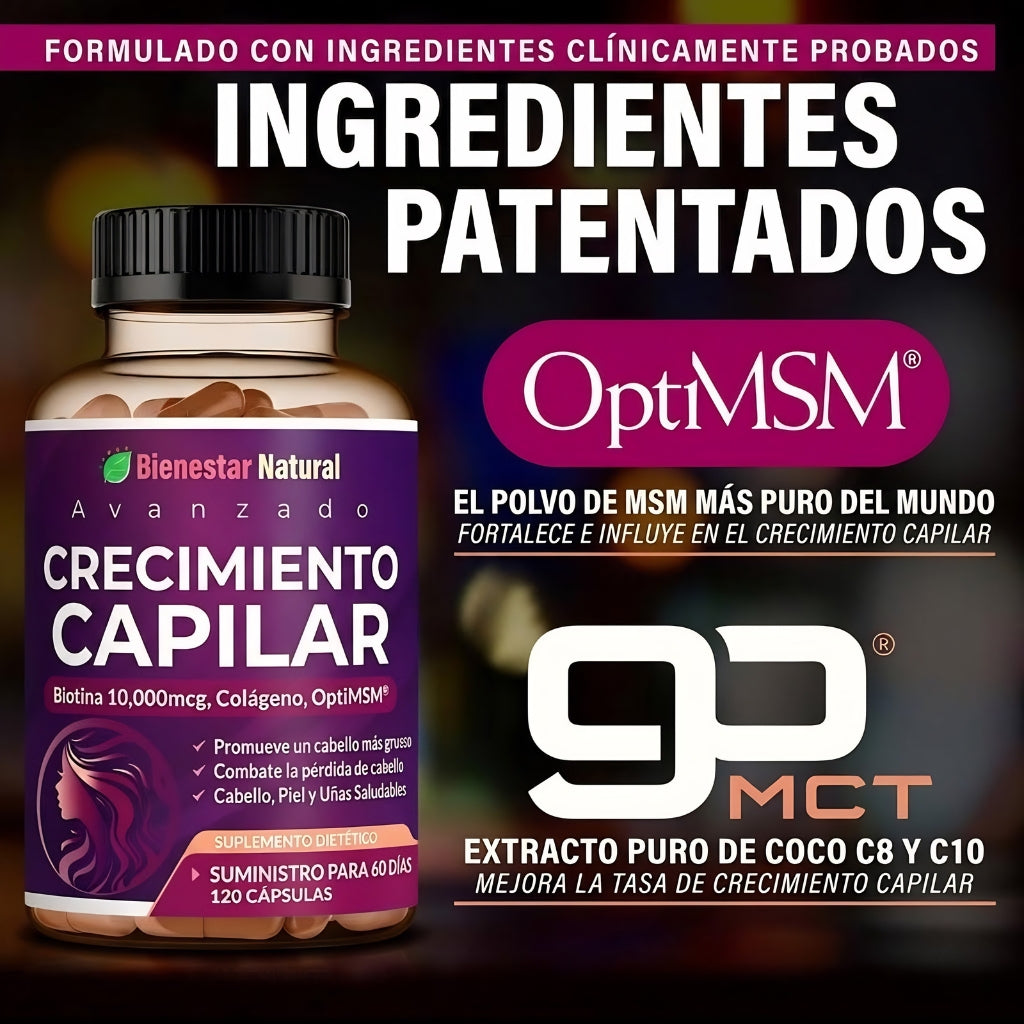 Crecimiento Capilar Avanzado con Biotina