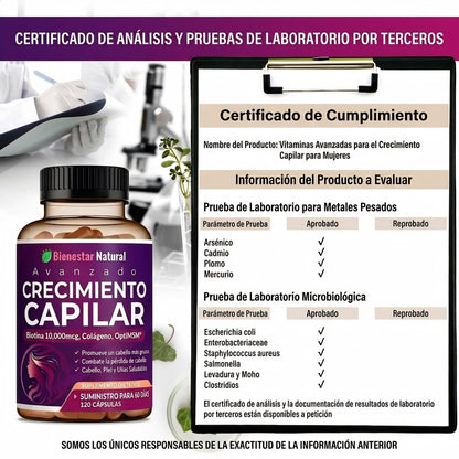 Crecimiento Capilar Avanzado con Biotina
