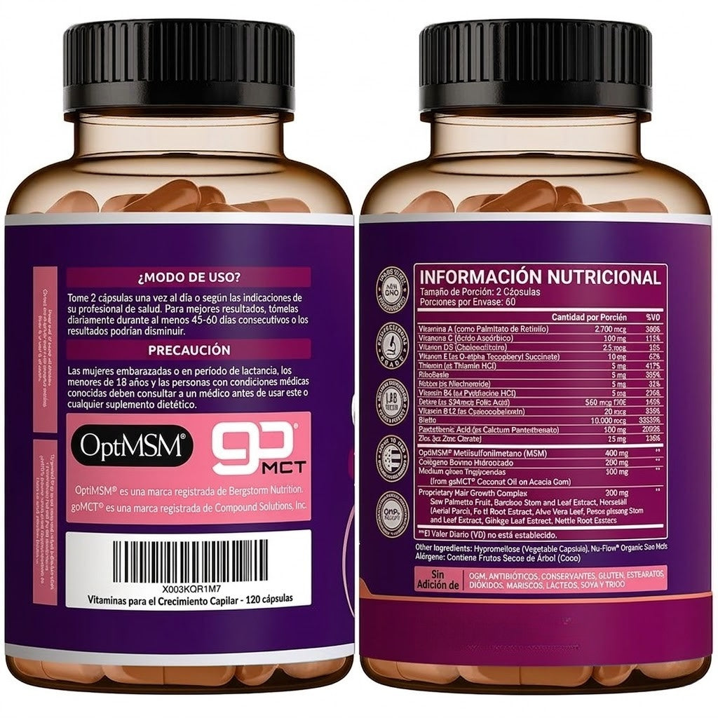 Crecimiento Capilar Avanzado con Biotina
