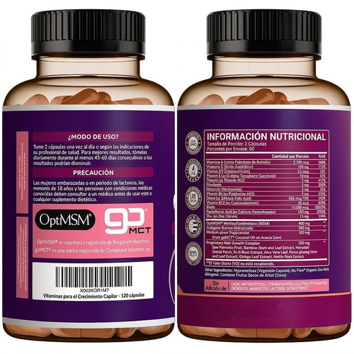 Crecimiento Capilar Avanzado con Biotina